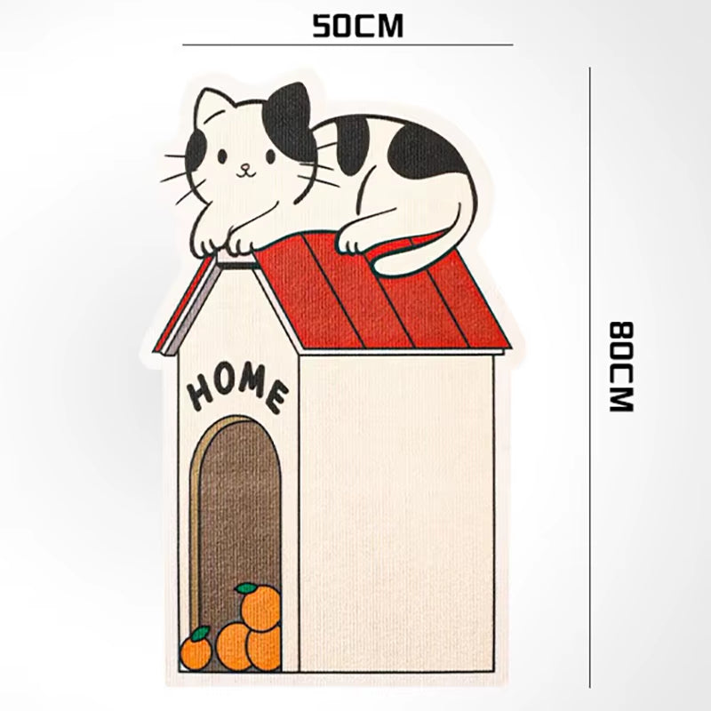 Vertical Wall Sticker Cat Scratch Board Cartoon Christmas Tree Carrot Polyester anti Cat Scratch Sofa Protection Pet Supplier