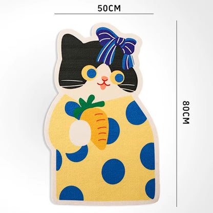 Vertical Wall Sticker Cat Scratch Board Cartoon Christmas Tree Carrot Polyester anti Cat Scratch Sofa Protection Pet Supplier