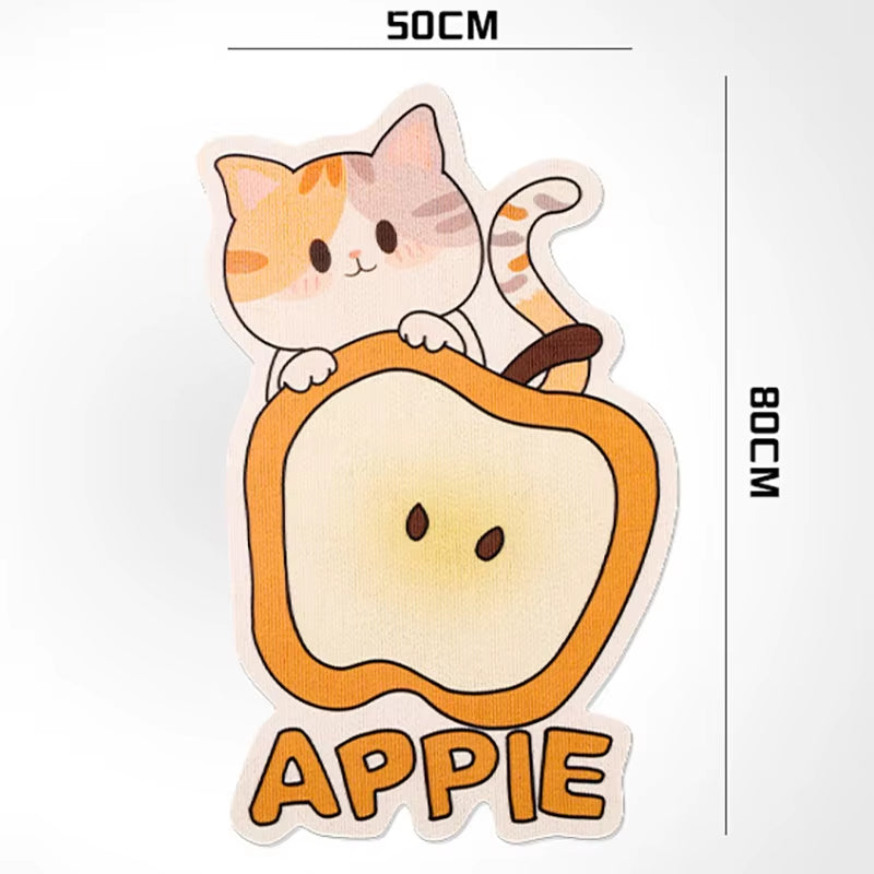 Vertical Wall Sticker Cat Scratch Board Cartoon Christmas Tree Carrot Polyester anti Cat Scratch Sofa Protection Pet Supplier