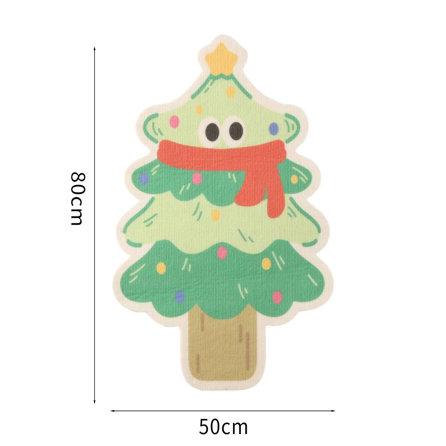 Vertical Wall Sticker Cat Scratch Board Cartoon Christmas Tree Carrot Polyester anti Cat Scratch Sofa Protection Pet Supplier